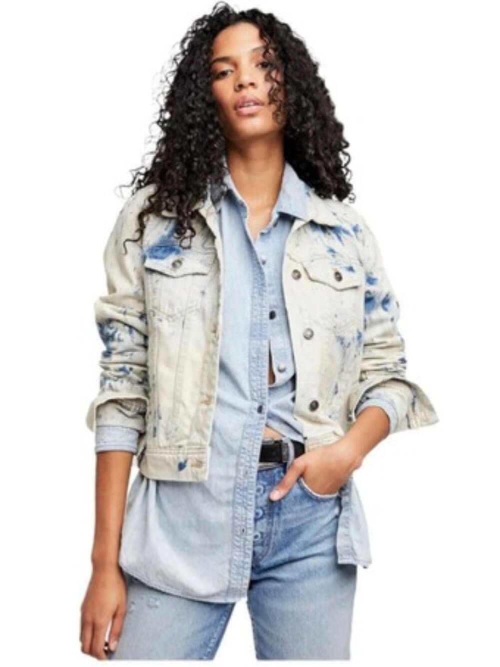 Free People Rumour Jones Dyed Denim Jacket